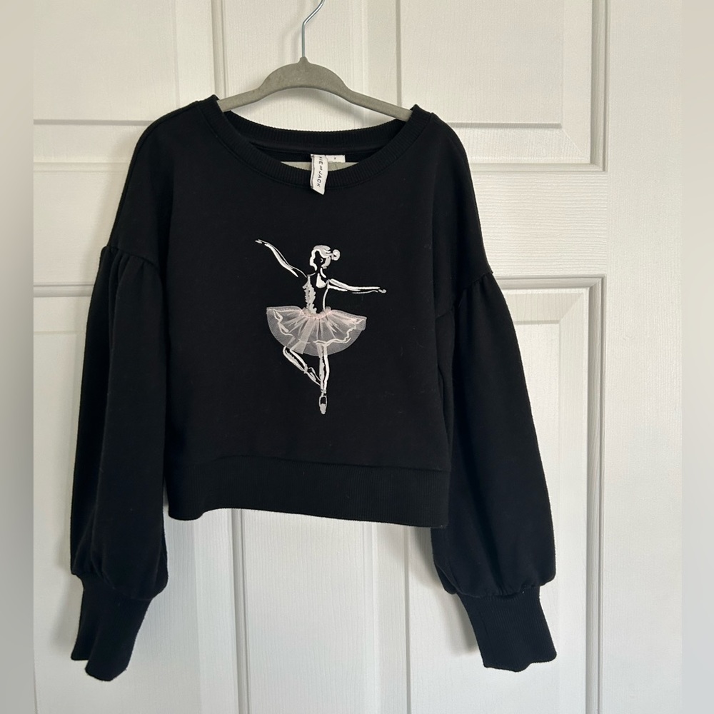 Janie and Jack cropped sweatshirt